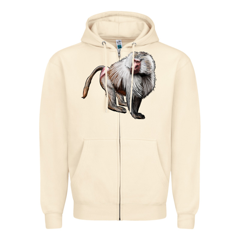 Baboon Zipper Hoodie by LillyAllenDesigns | Teevron