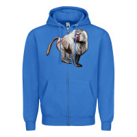 True Royal baboon Zipper Hoodie - LillyAllenDesigns