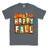 Charcoal Heather happy fall Classic Tee - Artiststas