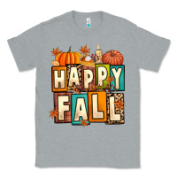 Heather Grey happy fall Classic Tee - Artiststas