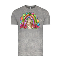 Cloud Rock Easter rainbow Bunny Easter Day Vintage Tee - Neo Western