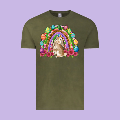 Easter Rainbow Bunny Easter Day Vintage Tee Designed By Neo Western