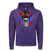 Cloud Purple American mom skull Vintage Hoodie - Zillion Design Studio