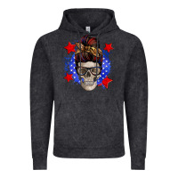 Vintage Black American mom skull Vintage Hoodie - Zillion Design Studio