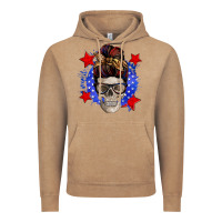 Vintage Coffee American mom skull Vintage Hoodie - Zillion Design Studio