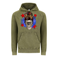 Vintage Olive American mom skull Vintage Hoodie - Zillion Design Studio