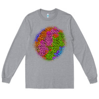 Heather Grey halloween leopard patch 5 Long Sleeve Tee - BundleAndBundleShop