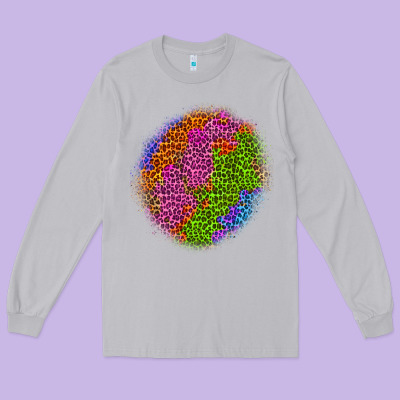Halloween Leopard Patch 5 Long Sleeve Tee Designed By Bundleandbundleshop