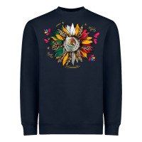 Navy mexican sunflower Heavyweight Sweatshirt - CTS Tumbler Store
