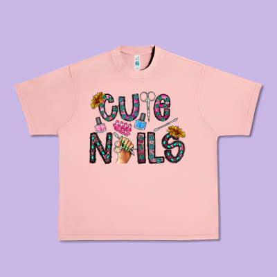 Cute Nails Urban Heavy Tee Designed By Cowhidedigitalart