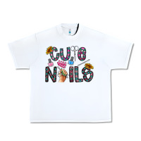White cute nails Urban Heavy Tee - CowhideDigitalArt