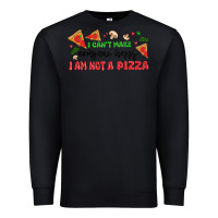 Black i cant make everyone happy i an not a pizza Premium Sweatshirt - MaliasSmallBusiness