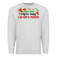 Dove Grey i cant make everyone happy i an not a pizza Premium Sweatshirt - MaliasSmallBusiness
