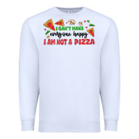 White i cant make everyone happy i an not a pizza Premium Sweatshirt - MaliasSmallBusiness