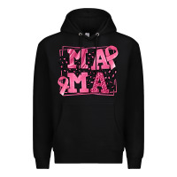 Black Breast Cancer Awareness mama Premium Hoodie - LillyAllenDesigns
