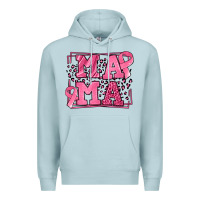 Blue Mist Breast Cancer Awareness mama Premium Hoodie - LillyAllenDesigns