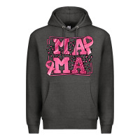 Charcoal Heather Breast Cancer Awareness mama Premium Hoodie - LillyAllenDesigns