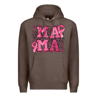 Coffee Breast Cancer Awareness mama Premium Hoodie - LillyAllenDesigns