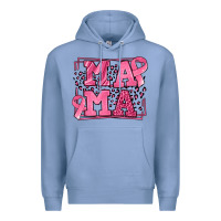 Colony Blue Breast Cancer Awareness mama Premium Hoodie - LillyAllenDesigns