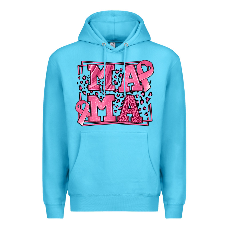 Breast Cancer Awareness Mama Premium Hoodie by LillyAllenDesigns | Teevron