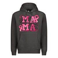 Smoke Breast Cancer Awareness mama Premium Hoodie - LillyAllenDesigns