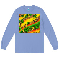 Colony Blue st patricks coin and shamrock Long Sleeve Tee - AdoDesignShop