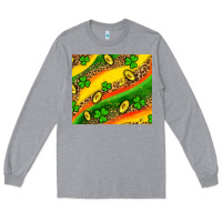 Heather Grey st patricks coin and shamrock Long Sleeve Tee - AdoDesignShop