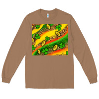 Toasted Coconut st patricks coin and shamrock Long Sleeve Tee - AdoDesignShop