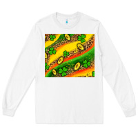 White st patricks coin and shamrock Long Sleeve Tee - AdoDesignShop