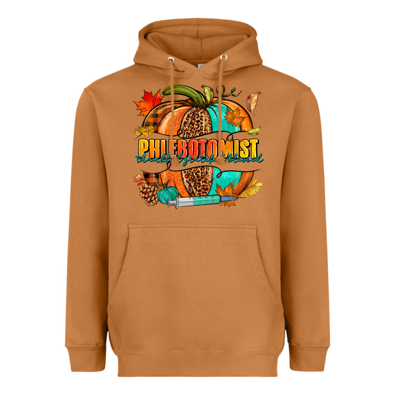 Phlebotomist Pumpkin Heavyweight Hoodie by NancyCooperArtShop | Teevron