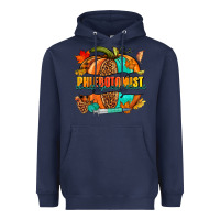 Navy Phlebotomist pumpkin Heavyweight Hoodie - NancyCooperArtShop