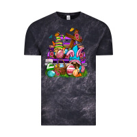 Cloud Black Easter gnomies truck Easter Day Vintage Tee - Neo Western