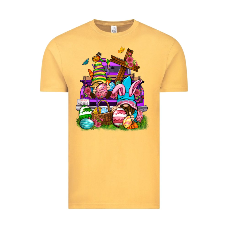 Easter Gnomies Truck Easter Day Vintage Tee by Neo Western | Teevron