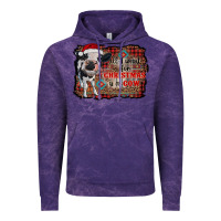 Cloud Purple all i want for christmas is a cow aztec Vintage Hoodie - RanaPortraitStore