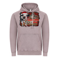 Vintage Zinc all i want for christmas is a cow aztec Vintage Hoodie - RanaPortraitStore