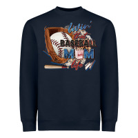 Navy livin' that baseball mom life Heavyweight Sweatshirt - Zillion Design Studio