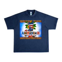 Navy all American girl Urban Heavy Tee - HRA Design Shop