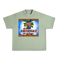 Oil Green all American girl Urban Heavy Tee - HRA Design Shop