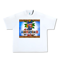 White all American girl Urban Heavy Tee - HRA Design Shop