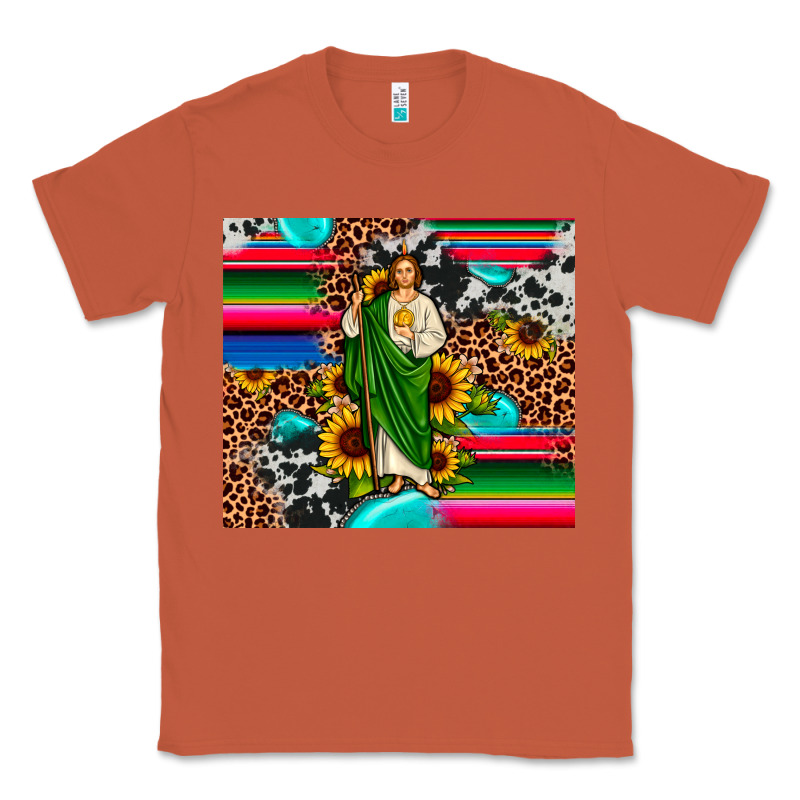 San Judas Leopard Cowhide Gemstone Classic Tee by JahusDesignShop | Teevron
