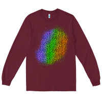 Burgundy halloween leopard patch 4 Long Sleeve Tee - BundleAndBundleShop