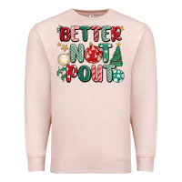 Pale Pink better not pout Premium Sweatshirt - MaliasSmallBusiness