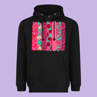 Valentines Day Brushstroke Heavyweight Hoodie Designed By Nancycooperartshop