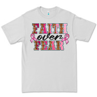 Dove Grey faıth over fear Premium Tee - BarkalooDesign