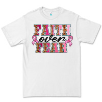 White faıth over fear Premium Tee - BarkalooDesign