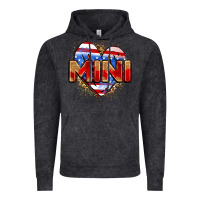 Vintage Black American mini heart Vintage Hoodie - Zillion Design Studio