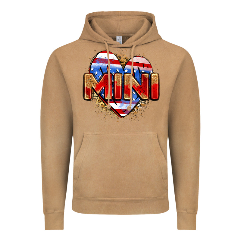 American Mini Heart Vintage Hoodie by Zillion Design Studio | Teevron