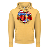 Vintage Mustard American mini heart Vintage Hoodie - Zillion Design Studio