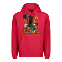Cardinal Western Usa Eagle 4th of July Premium Hoodie - LillyAllenDesigns