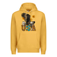 Mustard Western Usa Eagle 4th of July Premium Hoodie - LillyAllenDesigns